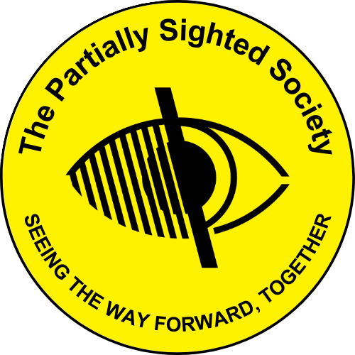 The logo of The Partially Sighted Society